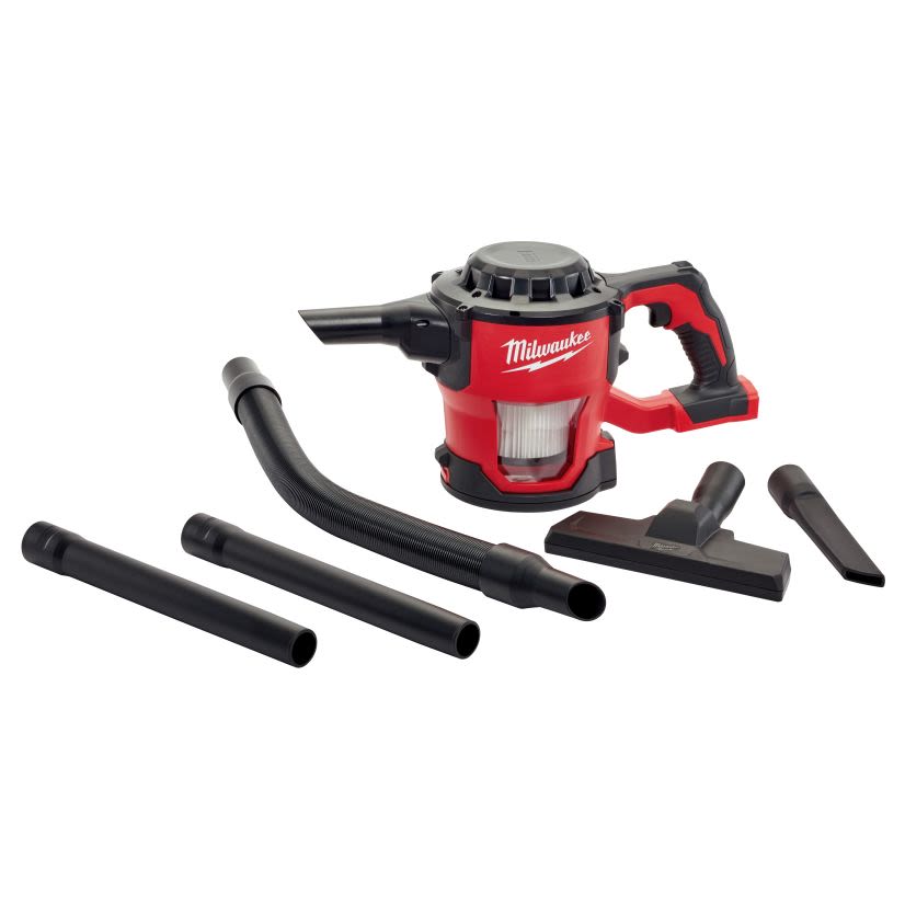 Milwaukee® M18™ 0882-20 Compact Cordless Vacuum, 0.3 gal, 18 VDC, Lithium-Ion Battery